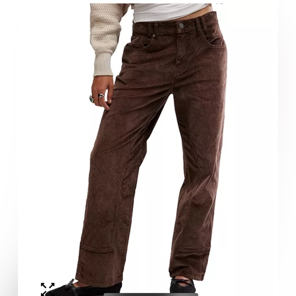Free People Pants - Free people We The Free Risk Taker Cord Jeans. NWT. Chocolate truffle